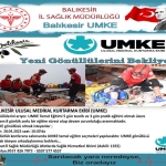 Balıkesir UMKE Yeni Gönüllülerini Bekliyor
